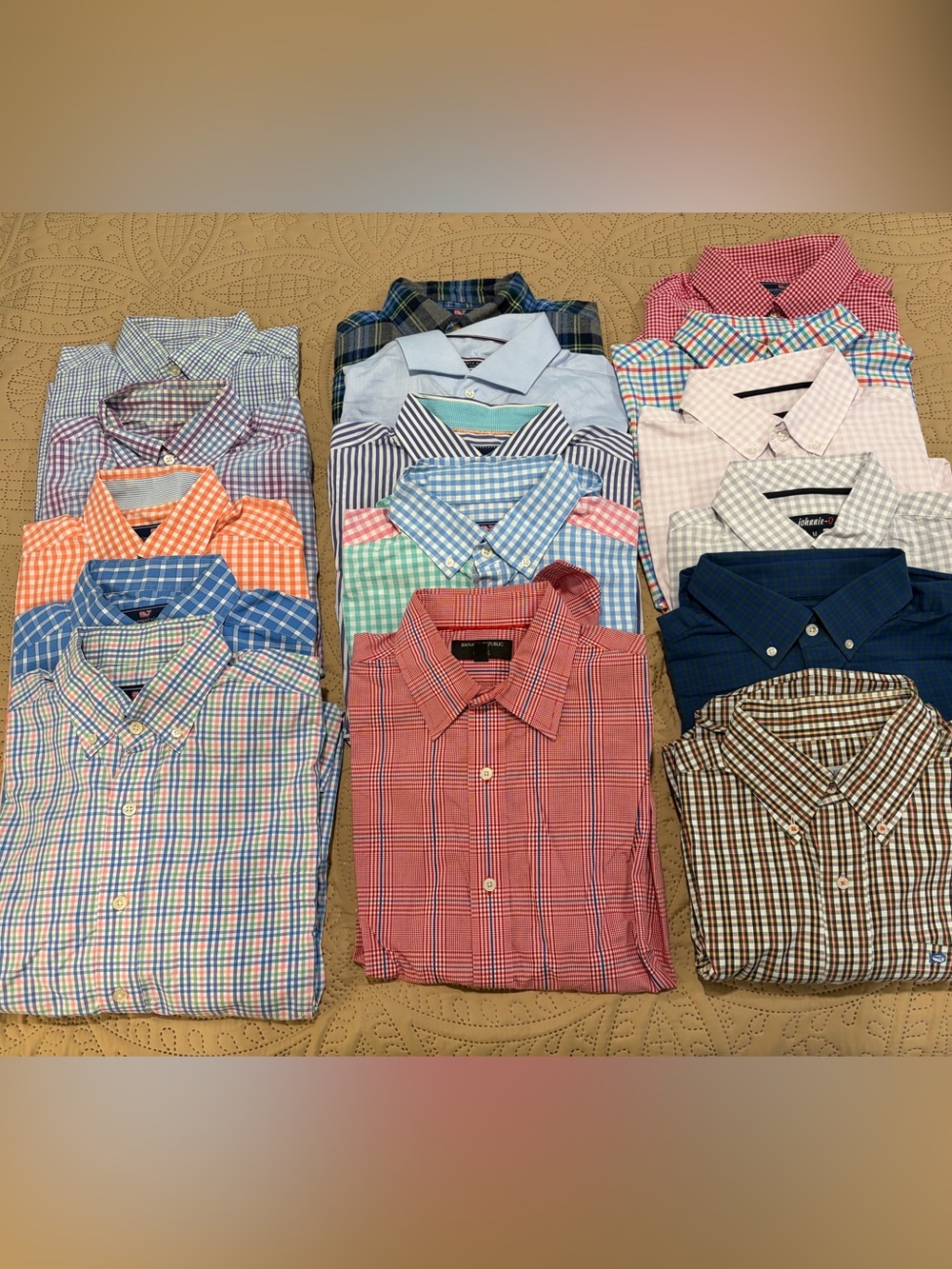 Lot of 16! Vineyard Vines, Johnie O, Southern Tide Men’s Shirts